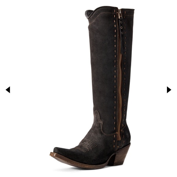 ARIAT black suede boots - Picture 1 of 9